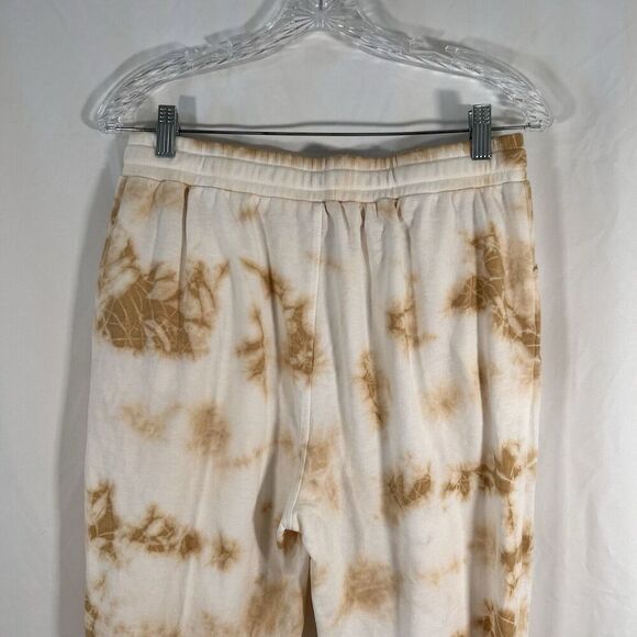 Jane Delancey Sweatpants Women's Medium White Yellow Pull On Drawstring Pockets - Picture 7 of 8